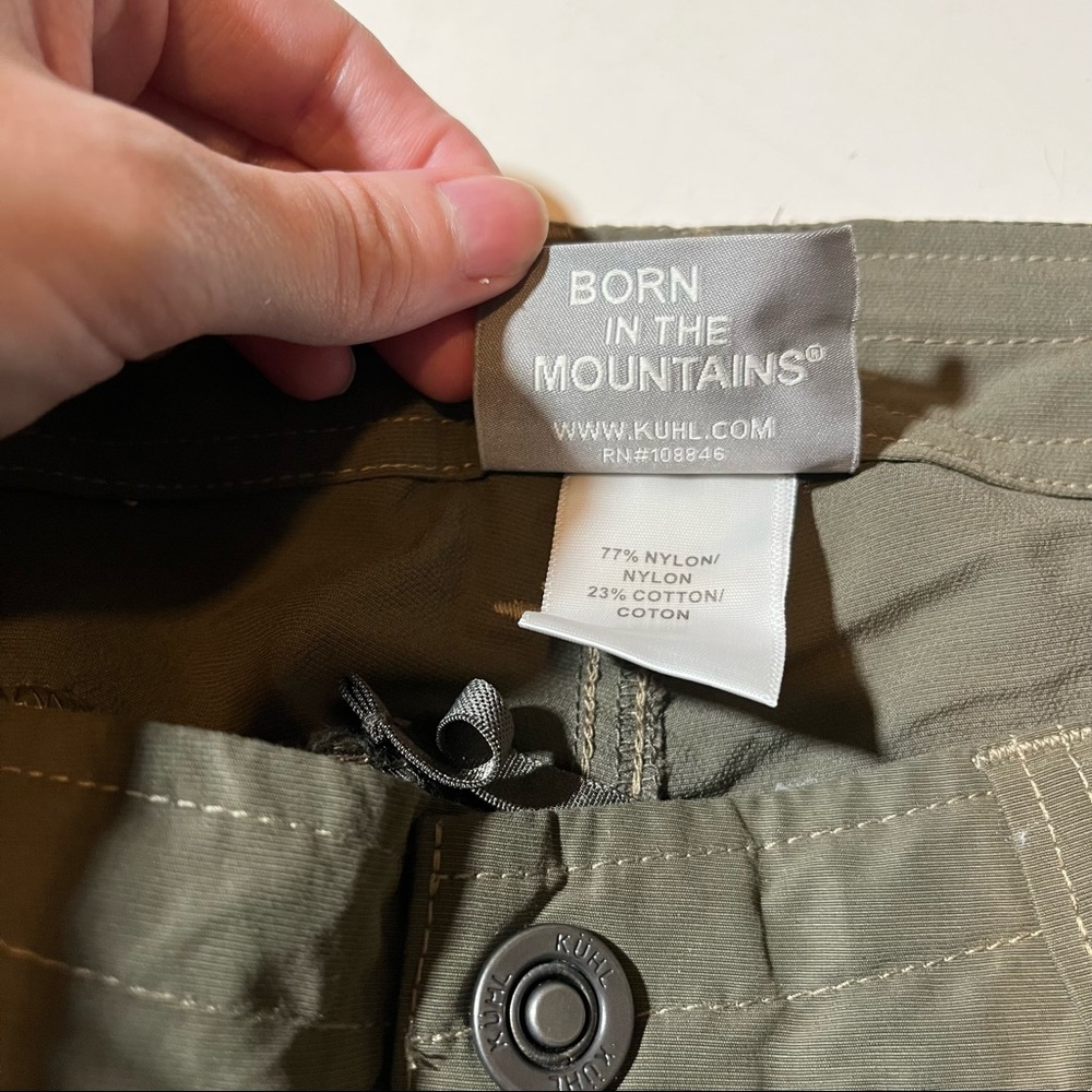 Kuhl Women’s 6 Short Army Green Convertible Pants - Picture 6 of 6